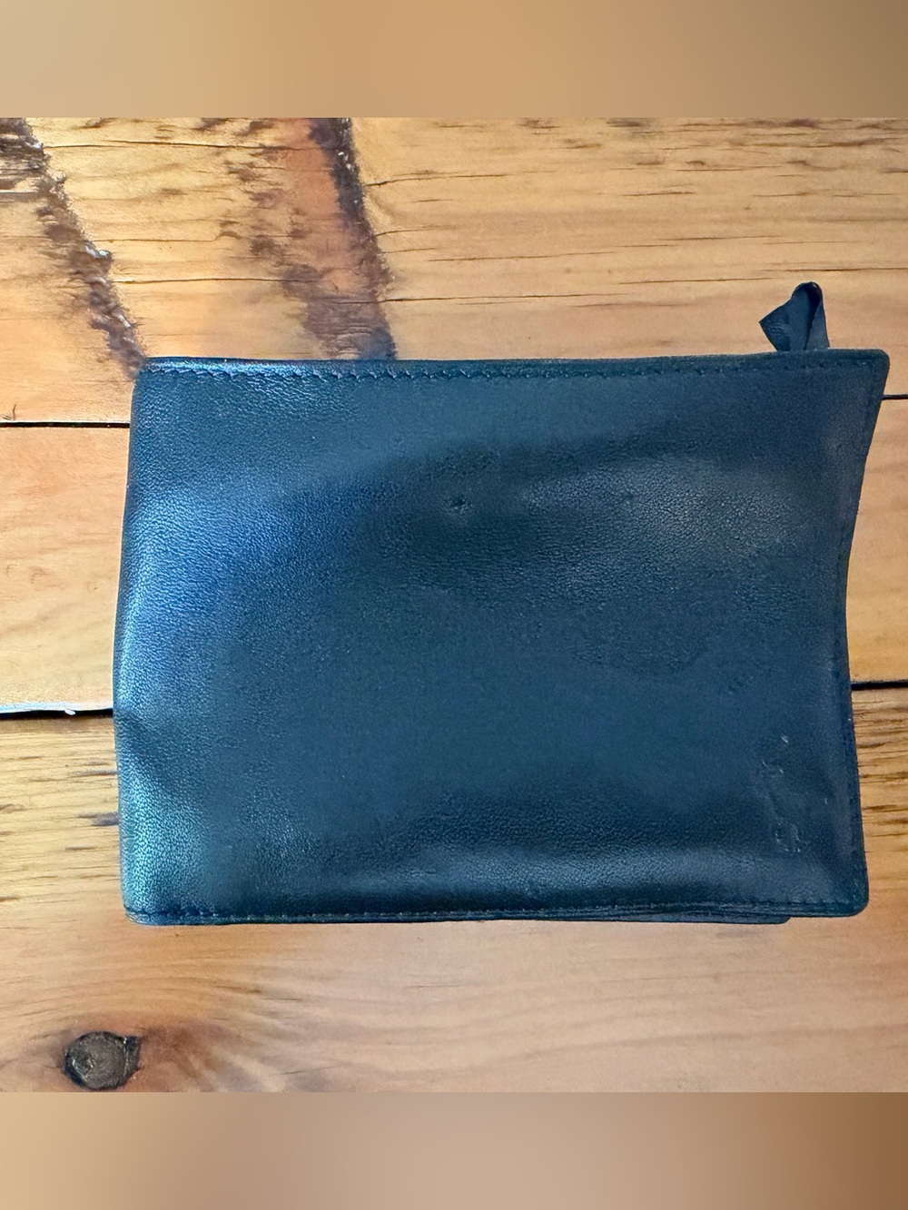 Polo by Ralph Lauren Black Leather Bi-Fold Wallet circa 1999 or 2000, Unused - Picture 7 of 13